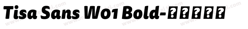 Tisa Sans W01 Bold字体转换